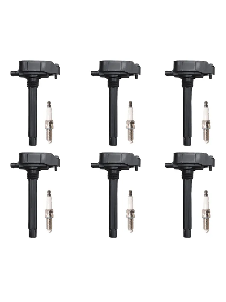 Bobina de encendido de 6 piezas + bujía UF807 para Dodge Ram Chrysler 3.6L 2016-2021