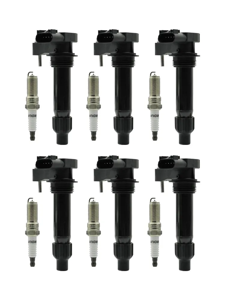 2010 Buick LaCrosse Allure Cadillac STS Saturn Outlook 6 bobina de encendido + 6 bujías UF569 12610626 12618542 3340078J00 Fedex Express