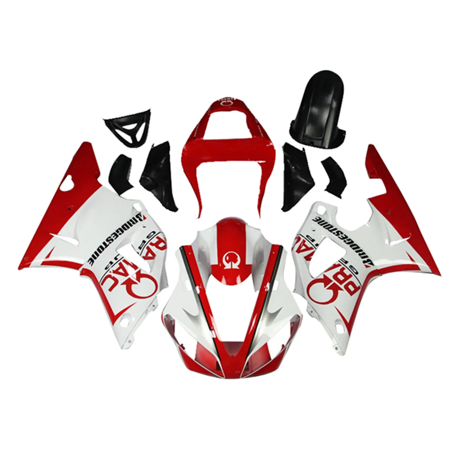 Kit de carenado de inyección Bodywork ABS apto para Yamaha YZF 1000 R1 2000-2001