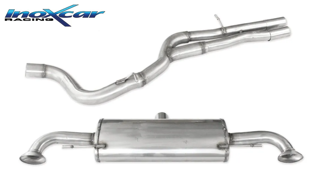Silenciador trasero deportivo Salida Izq. + Dcha. AUDI TT (TYPE 8J) 2.5 RS TFSi Quattro (340CV) 2006-- SIN homologacion Inoxcar