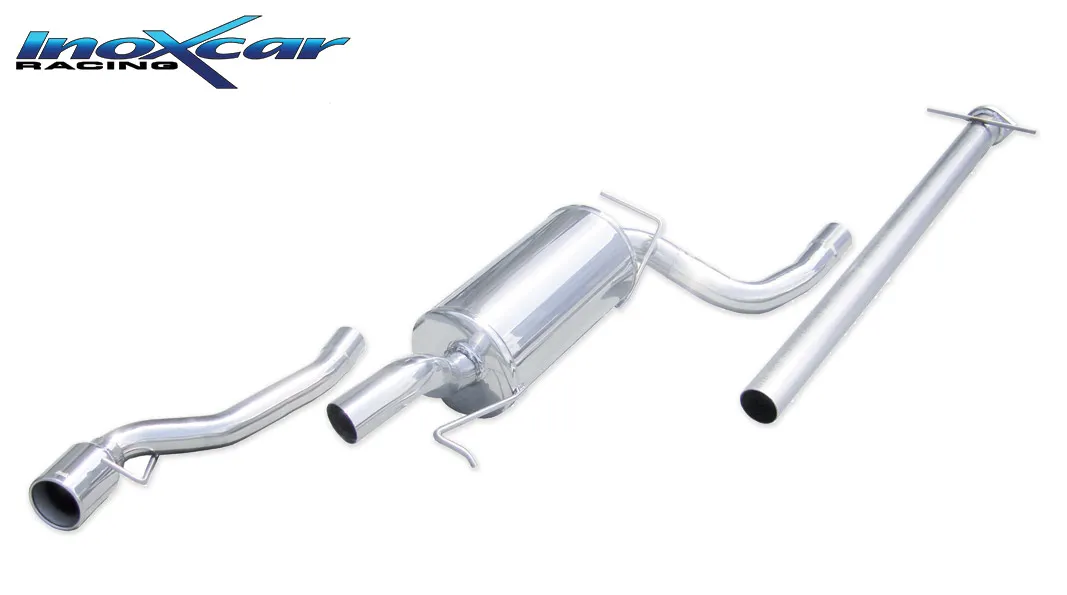 Tubo central directo + Escape trasero 1X102 FORD FOCUS 1° serie 2.0 16V TURBO RS (215CV) 2003-- CON Homologacion Europea Inoxcar