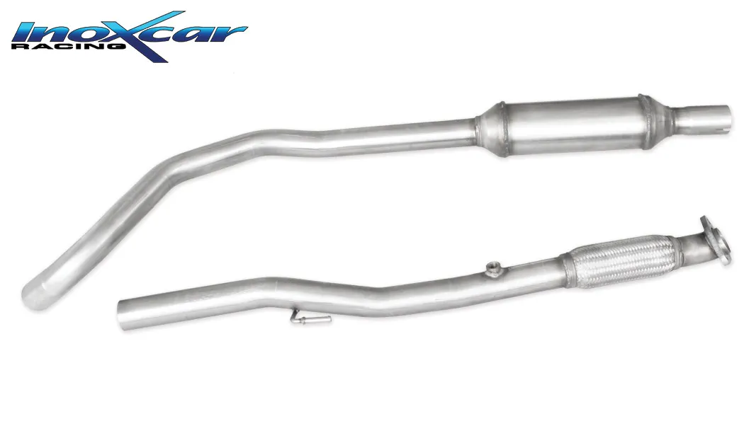 Tubo central con silenciador (Con Flexible) OPEL ADAM 1.4 S TURBO (150cv) 2015-- diam. 54 CON Homologacion Europea Inoxcar