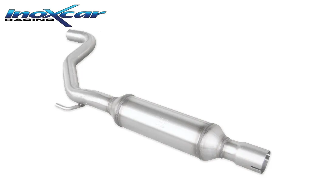 Tubo central con silenciador diam. 60 OPEL CORSA D OPC 1.6 16V TURBO (192CV) 2007-- Ø 54,5 SIN homologacion Inoxcar