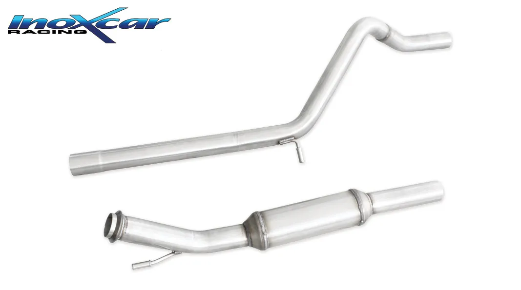 Tubo central con silenciador (Ø 63,5) PEUGEOT RCZ 1.6 THP (200CV) 2010-- CON Homologacion Europea Inoxcar