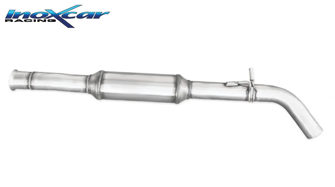 Tubo central con silenciador RENAULT CLIO 4 RS 1.6 Turbo (200CV) 2013-- Ø 63,5 SIN homologacion Inoxcar