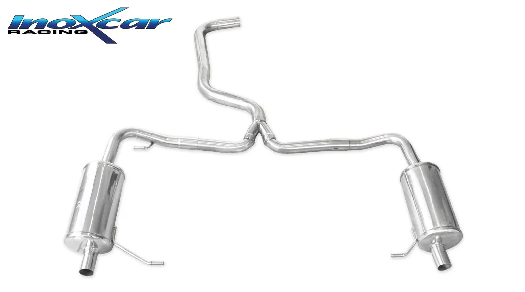 Silenciador trasero deportivo Salida Izq. + Dcha. SKODA OCTAVIA RS 2.0 (220cv) 2013-2016 CON Homologacion Europea Inoxcar