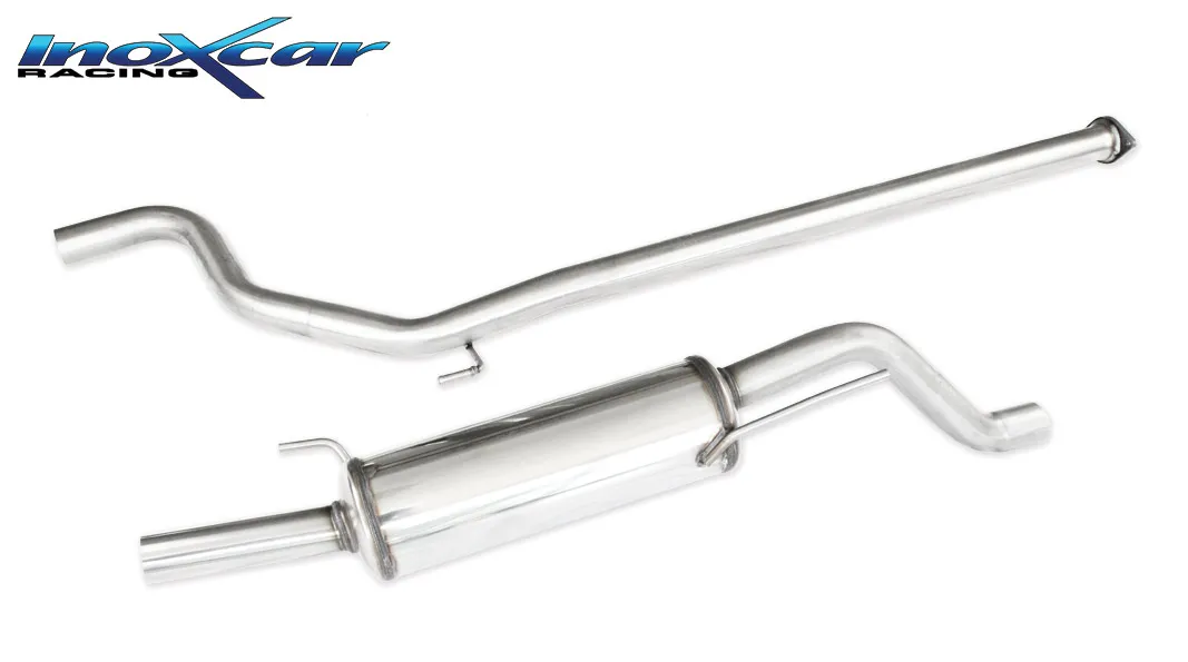 Tubo central directo + Escape trasero Grupo.N 54 Ø ABARTH GRANDE PUNTO 1.4 T-JET (155CV) 2007-- SIN homologacion Inoxcar