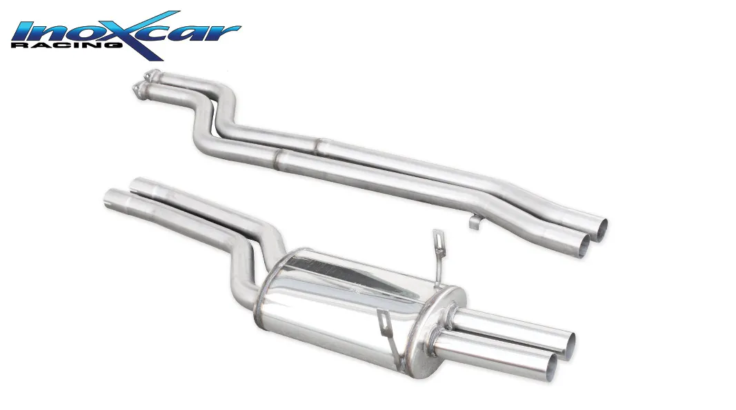 Tubo central directo + Escape trasero Grupo.N 60 Ø BMW E36 M3 3.0 (285cv) 1993-1999 SIN homologacion Inoxcar