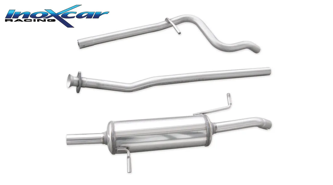 Tubo central directo + Escape trasero Grupo.N 50 Ø CITROEN C2 1.6 16V VTS (125CV) 2003-- SIN homologacion Inoxcar