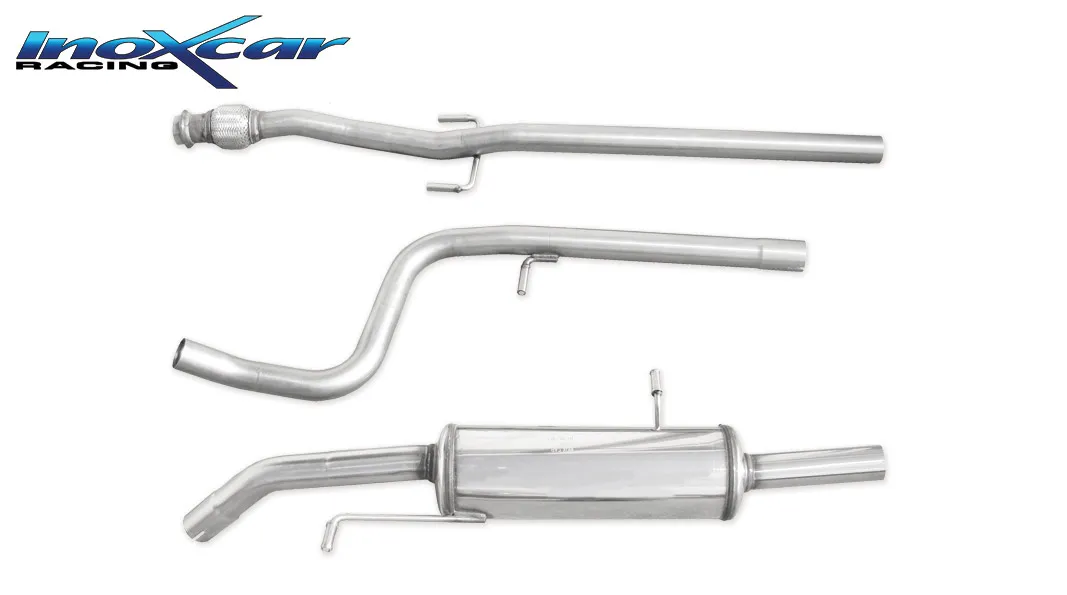 Tubo central directo + Escape trasero Grupo.N 54 Ø CITROEN DS3 1.6 16V TURBO (155CV) 2010-- SIN homologacion Inoxcar