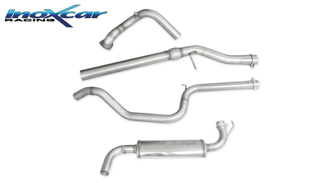 Tubo de sustitución del catalizador + Tubo central directo (Con Flexible) + Escape trasero gr.A70 Ø LANCIA DELTA 2.0 TURBO HF EV