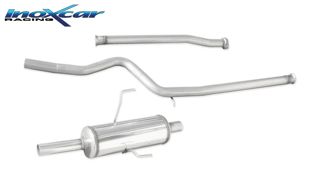 Tubo de sustitución del catalizador + Tubo central directo + Escape trasero Grupo.N 50 Ø PEUGEOT 106 RALLYE 1.3 --1996 SIN homo