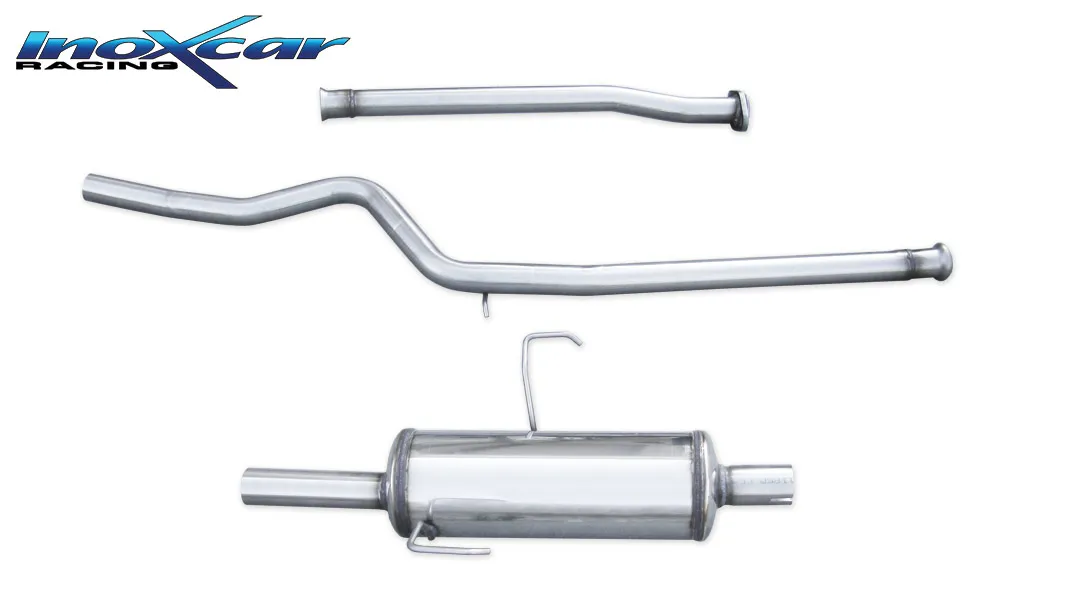 Tubo de sustitución del catalizador + Tubo central directo + Escape trasero Grupo.N 50 Ø PEUGEOT 106 XSI 1.4 --1996 SIN homolog