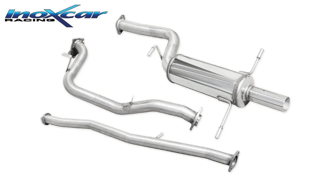 Tubo de sustitución del catalizador + Tubo central directo + Escape trasero Grupo.N 60 Ø SUBARU IMPREZA 2.0 GT TURBO --2000 SIN