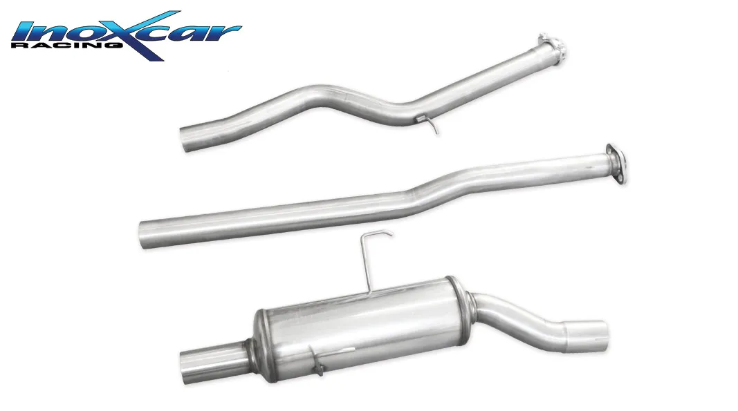 Tubo de sustitución del catalizador + Tubo central directo + Escape trasero gr.A 63 Ø PEUGEOT 106 RALLYE / GTI / 1.6 16V 1996-