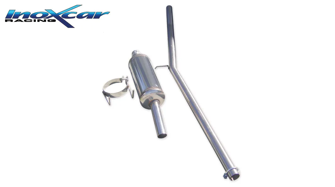 Tubo central directo + Escape trasero Grupo.N 50 Ø PEUGEOT 205 GTI 1.6 (115CV) / 1.9 (128CV) SIN homologacion Inoxcar