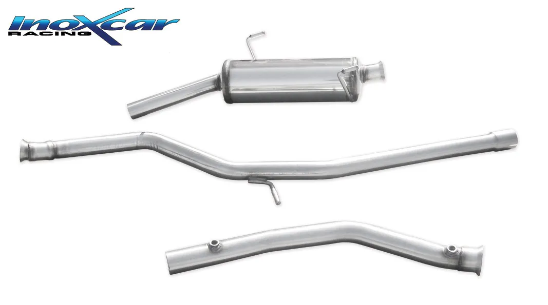 Tubo de sustitución del catalizador + Tubo central directo + Escape trasero Grupo.N 54 Ø PEUGEOT 206 GT WRC (135CV) SIN homolog