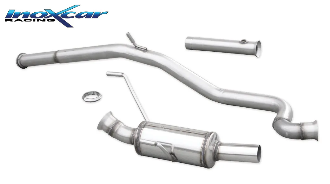 Tubo de sustitución del catalizador + Tubo central directo + Escape trasero Grupo.N 63 Ø PEUGEOT 206 RC 2.0 16V (177CV) --2006