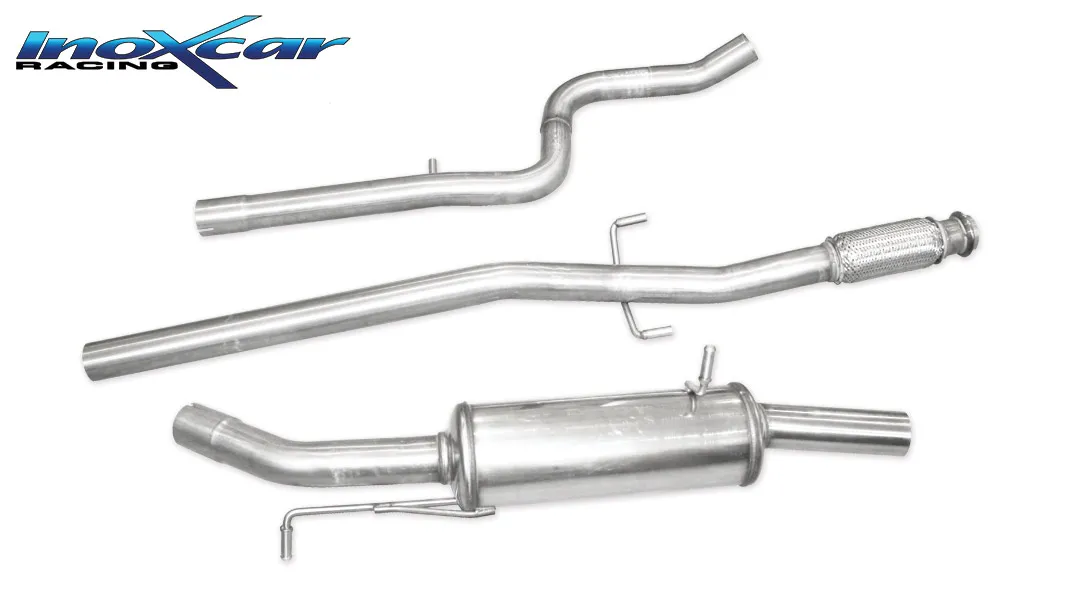 Tubo central directo + Escape trasero gr.A63,5 Ø PEUGEOT 208 GTI 1.6 (200cv) SIN homologacion Inoxcar