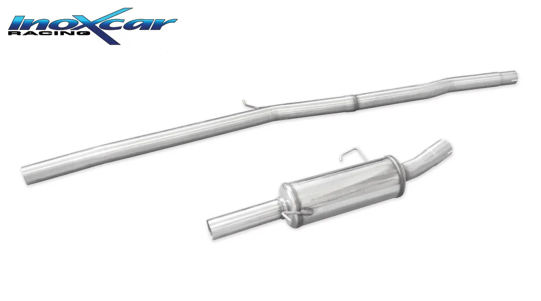 Tubo central directo + Escape trasero gr.A 63 Ø PEUGEOT 309 Gti 1.9 16V (158CV) 1990-1992 SIN homologacion Inoxcar