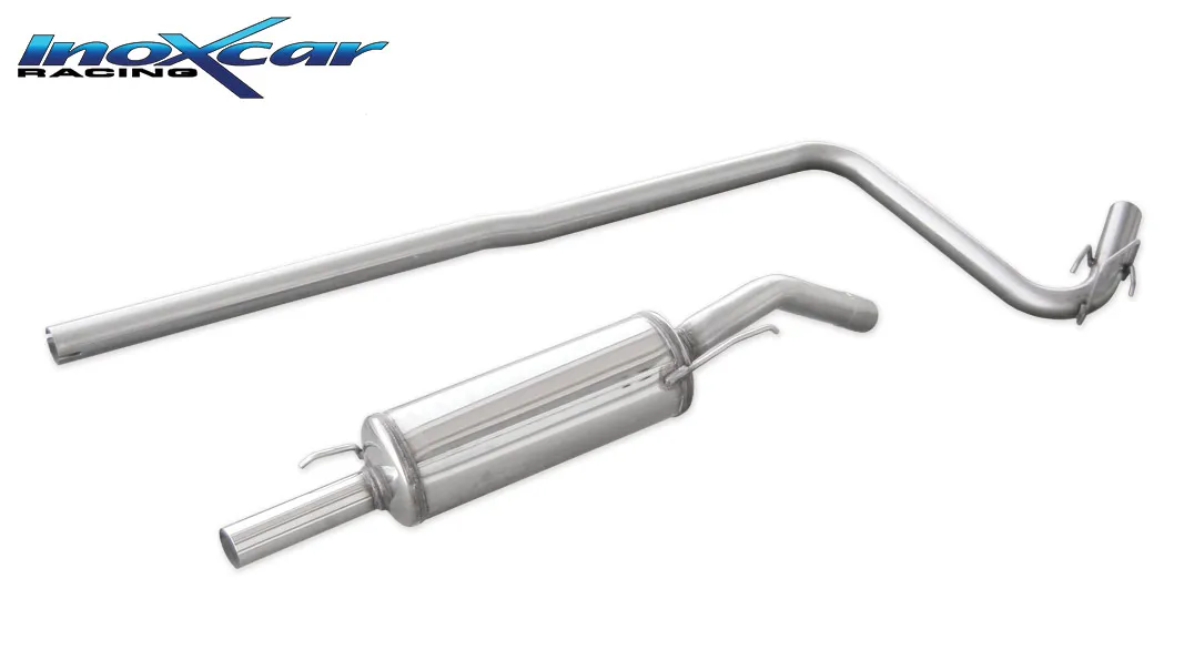 Tubo central directo + Escape trasero Grupo.N 50 Ø RENAULT 5 GT TURBO SIN homologacion Inoxcar