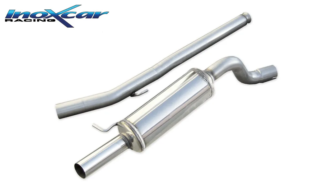 Tubo central directo + Escape trasero Grupo.N 50 Ø RENAULT TWINGO 2 RS SPORT 1.6 16V (133CV) 2009-- SIN homologacion Inoxcar