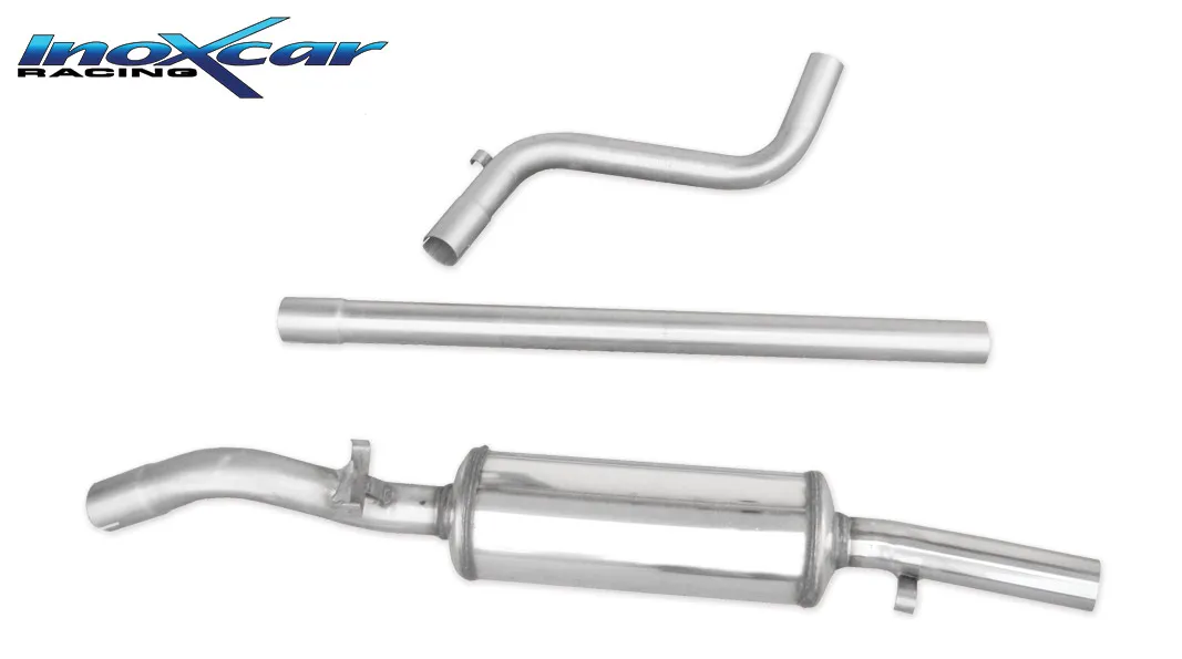 Tubo central directo + Escape trasero Grupo.N54 Ø VOLKSWAGEN GOLF II GTI 1.8 16V (136CV) 1985-- SIN homologacion Inoxcar