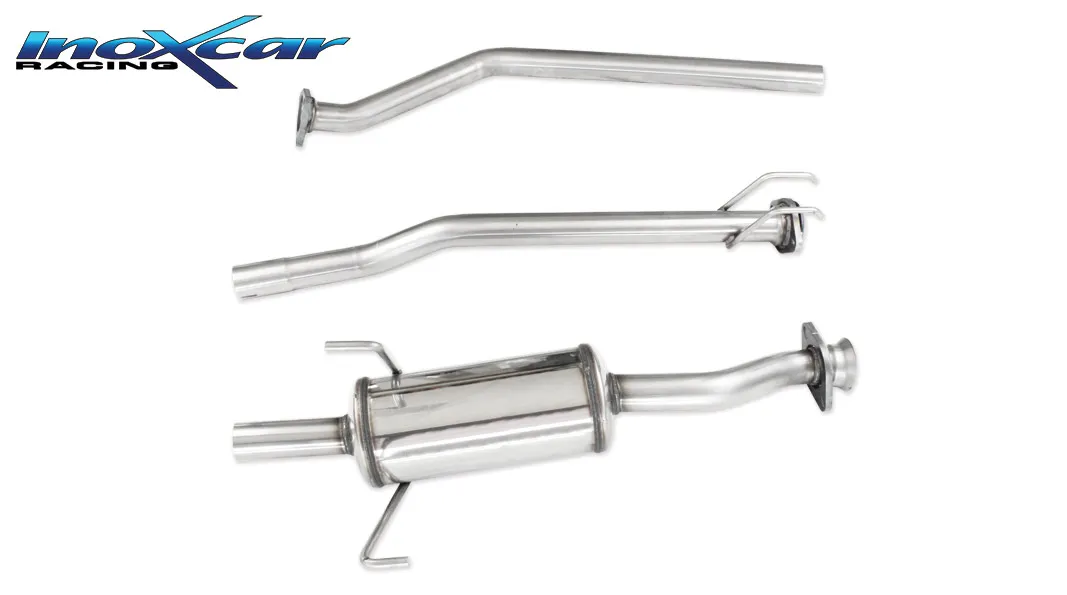 Tubo central directo + Escape trasero Grupo.N 50 Ø HONDA CIVIC TYPE-R 2.0 (200CV) 2001-2005 SIN homologacion Inoxcar