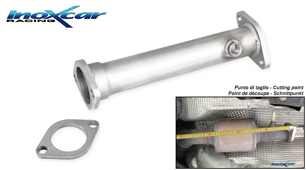 Tubo de sustitución del catalizador MINI COOPER 1.6 S (170CV) 2001-2006 Ø 57 (Type R53) SIN homologacion Inoxcar