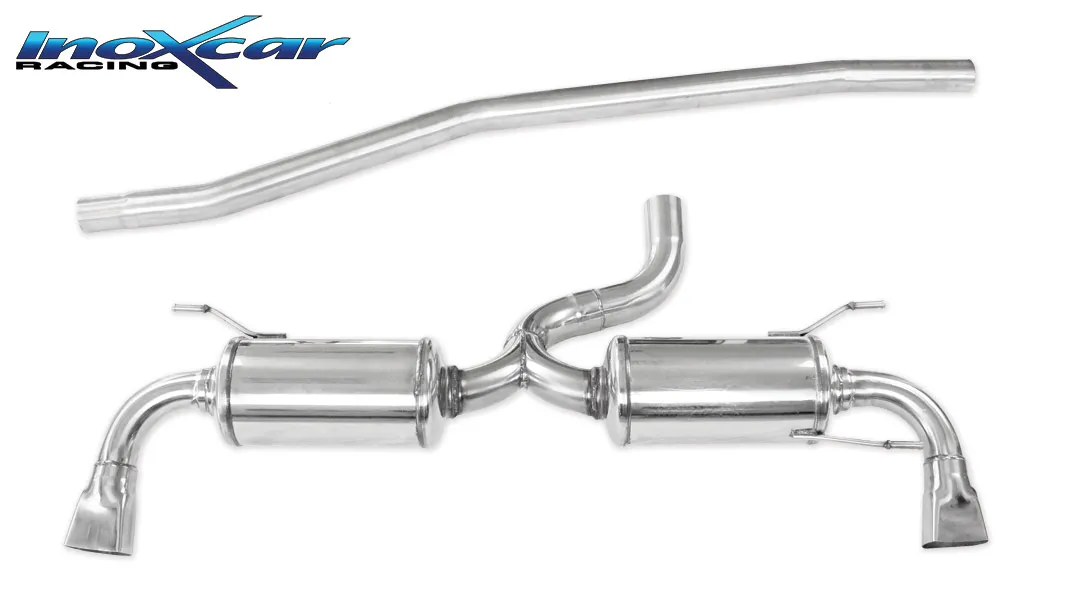 Tubo central directo + 2 SIL Salida Izq. + Dcha. LAND ROVER EVOQUE 2.0 (240cv) 2012-- SIN homologacion Inoxcar