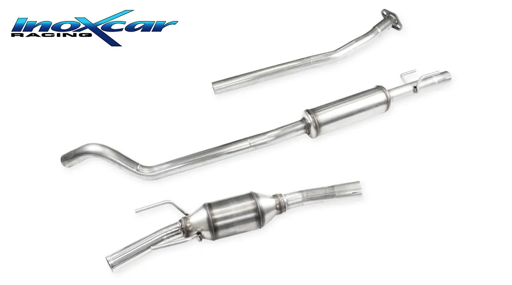 Tubo de sustitución del catalizador + Tubo central directoS + Escape trasero gr. N50 Ø OPEL CORSA B 1.6 16V GSI (106cv) 1994-200