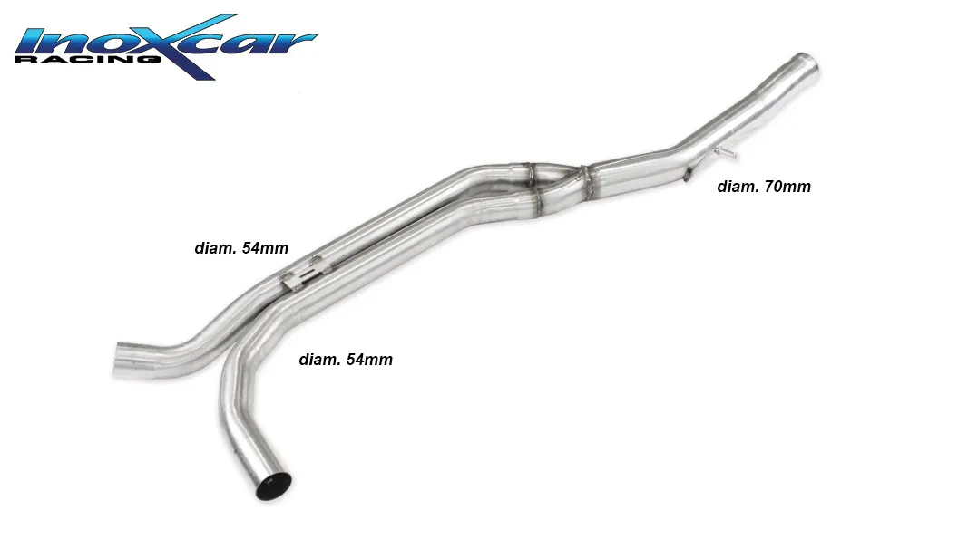 Tubo central directo PORSCHE PORSCHE MACAN 3.0 S TDI V6 (250cv) 2013-- SIN homologacion Inoxcar