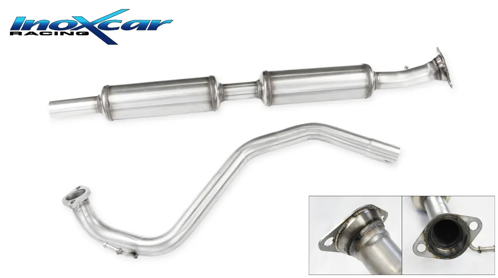 Tubo central con silenciador (2 SIL) SUZUKI SWIFT 1.4 Sport Hybrid (129cv) 2020-- PENDIENTE de Homologacion Europea Inoxcar