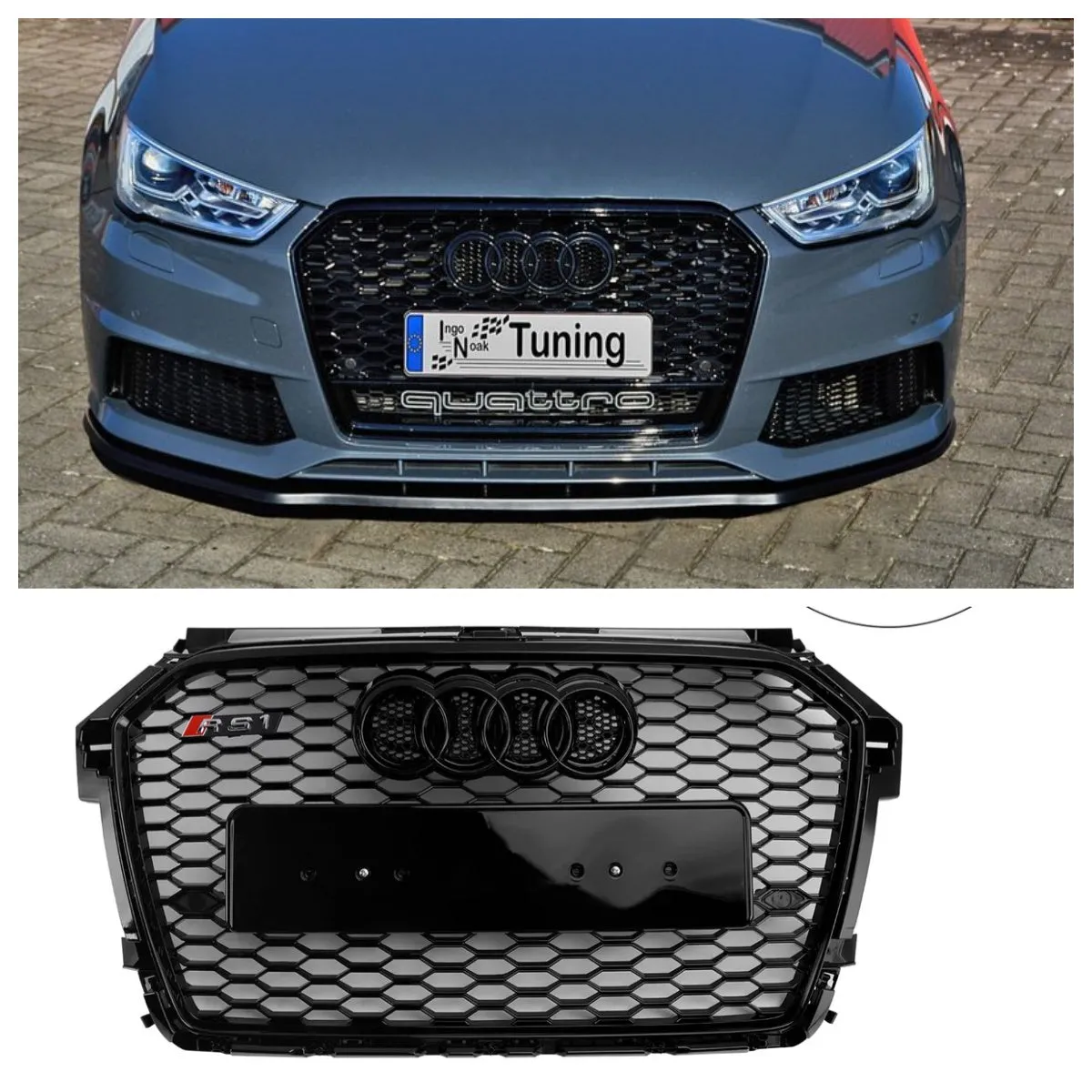2016-2019 Audi A1 S1 8x FACELIFT RS Estilo Grille Front Black Generic