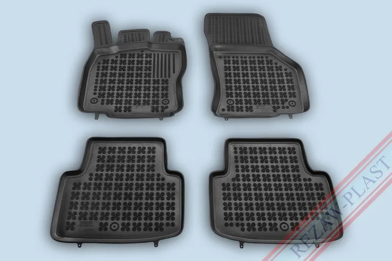 Alfombrillas Caucho Color Negro Con Clips Vw Passat B8 Desde 2014 4 Piezas