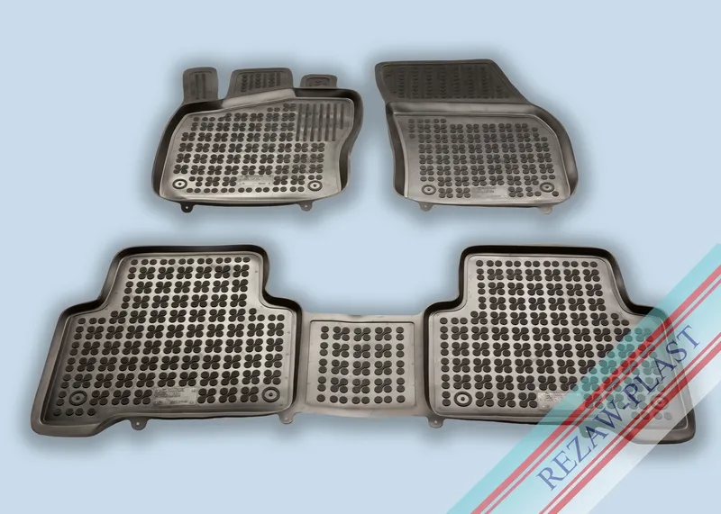 Alfombrillas Caucho Color Negro Con Clips Vw Touran Iii Desde 2015 3 Piezas