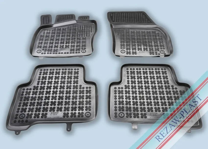 Alfombrillas Caucho Color Negro Con Clips Volkswagen Tiguan Ii Desde 2015- 4 Piezas