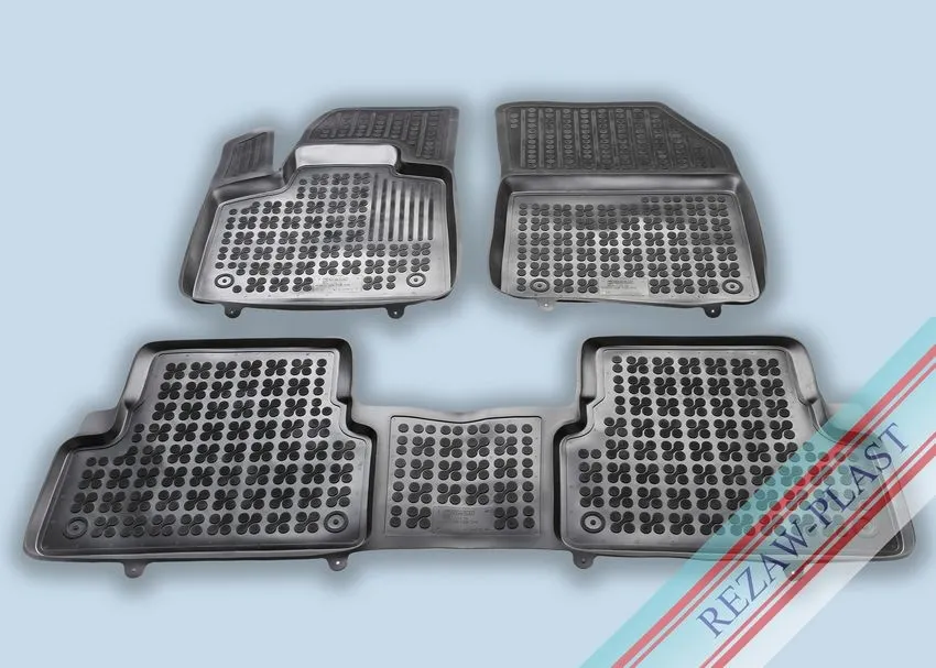 Alfombrillas Caucho Color Negro Con Clips Peugeot 3008 Desde 2016- 3 Piezas