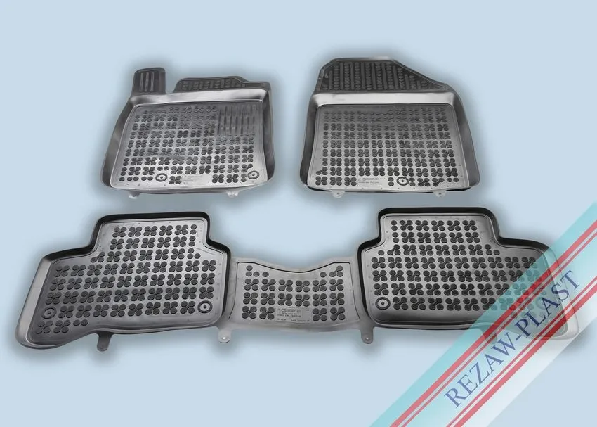 Alfombrillas Caucho Color Negro Con Clips Hyundai Ioniq Hybrid Desde 2016- 3 Piezas