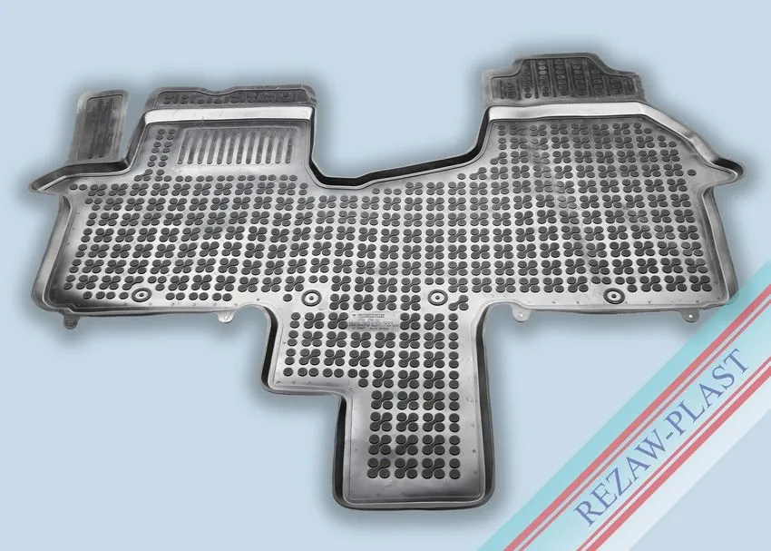 Alfombrillas Caucho Color Negro Con Clips Fiat Talento - Frente Para 2 Personas (1 Fila De Asientos) Con Material Adicional En