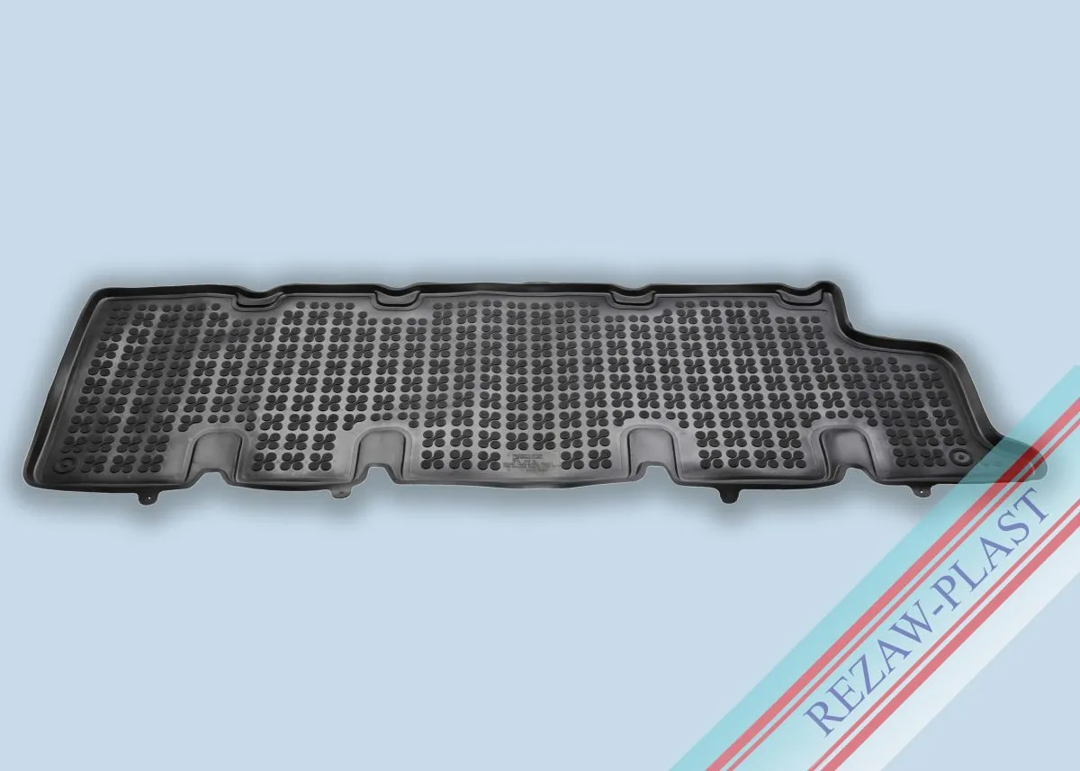 Alfombrillas Caucho Color Negro Con Clips Opel Vivaro Ii, Renault Trafic Iii, Trasero (Tercera Fila De Asientos)  Desde 2014 1