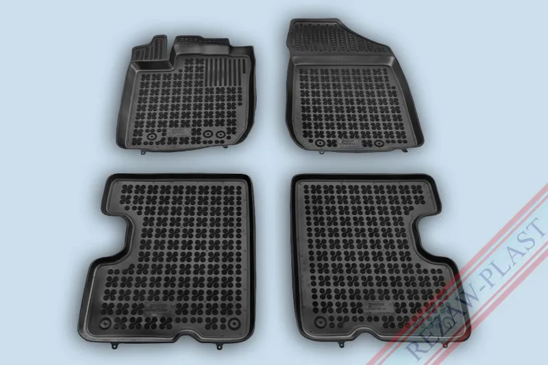 Alfombrillas Caucho Color Negro Con Clips Renault Dacia Duster Desde 2013 4 Piezas
