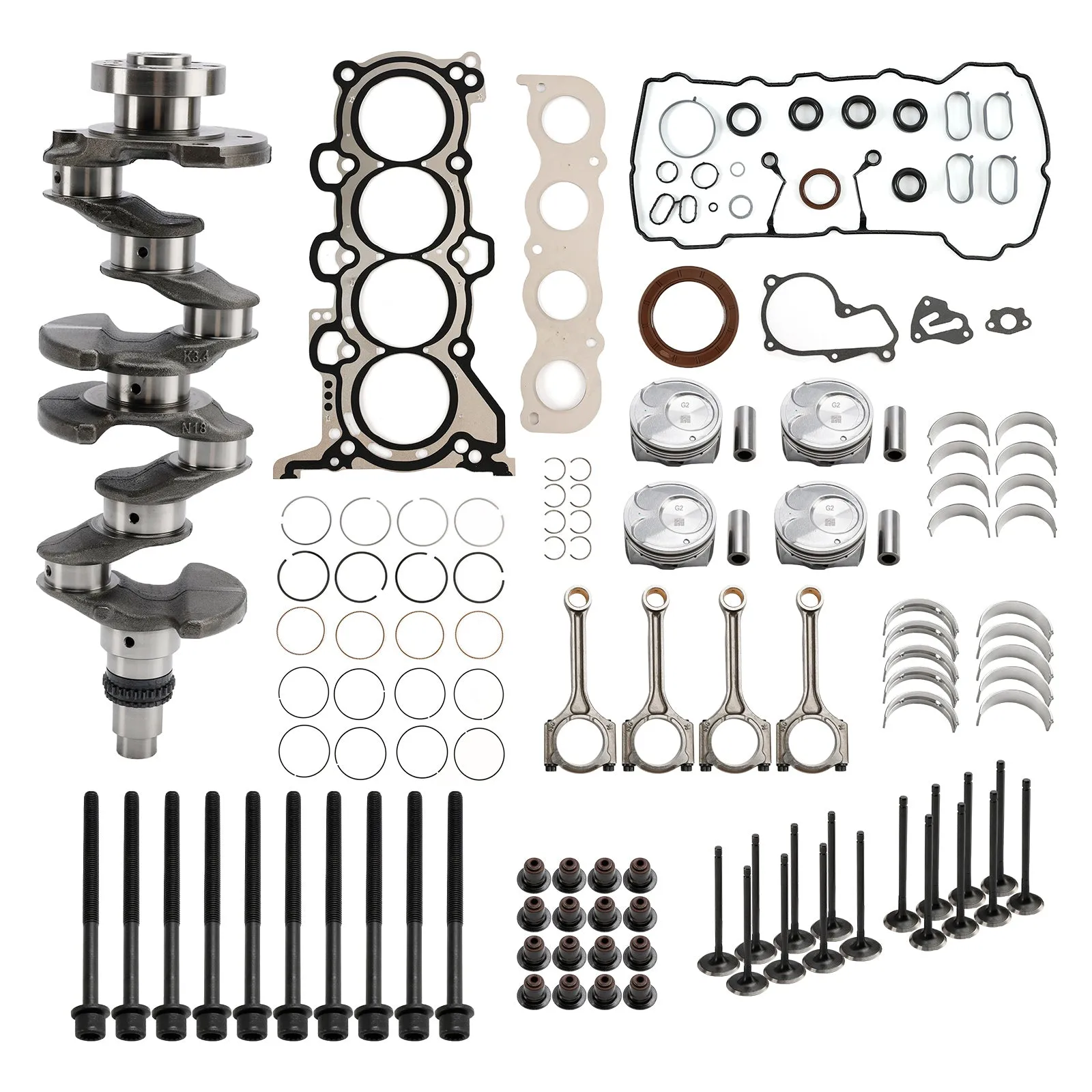 Kit de reconstrucción de motor Hyundai Creta (GS) () G4NA 2.0L 2014-2020 Kit de juntas de bielas de cigüeñal