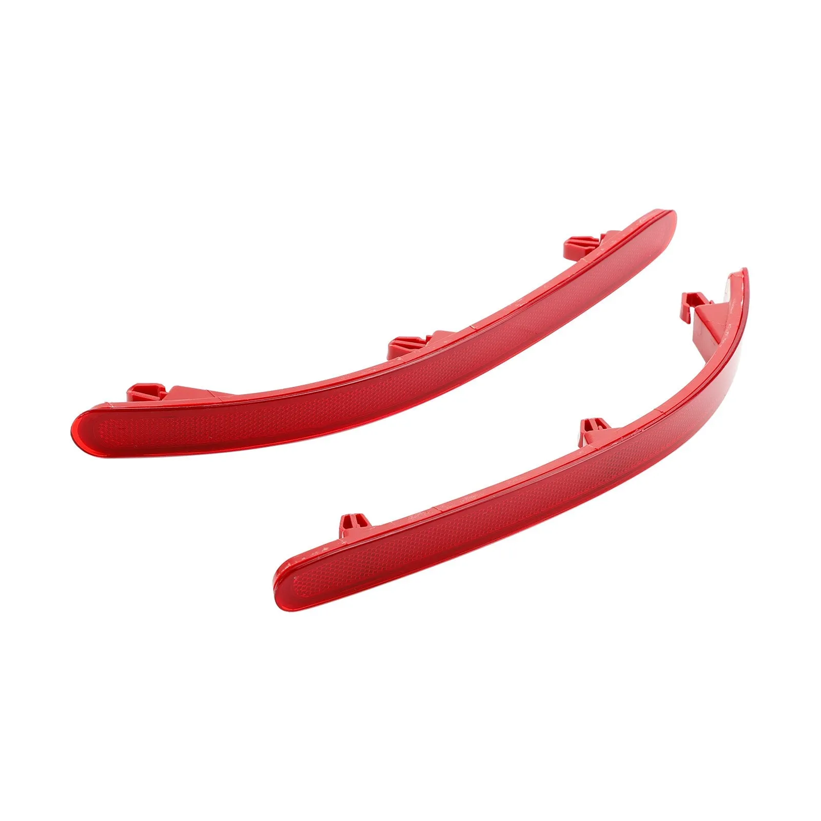 VW Touareg 7L 2002-2010 L+R Par de reflectores de parachoques traseros con lente roja sin luz