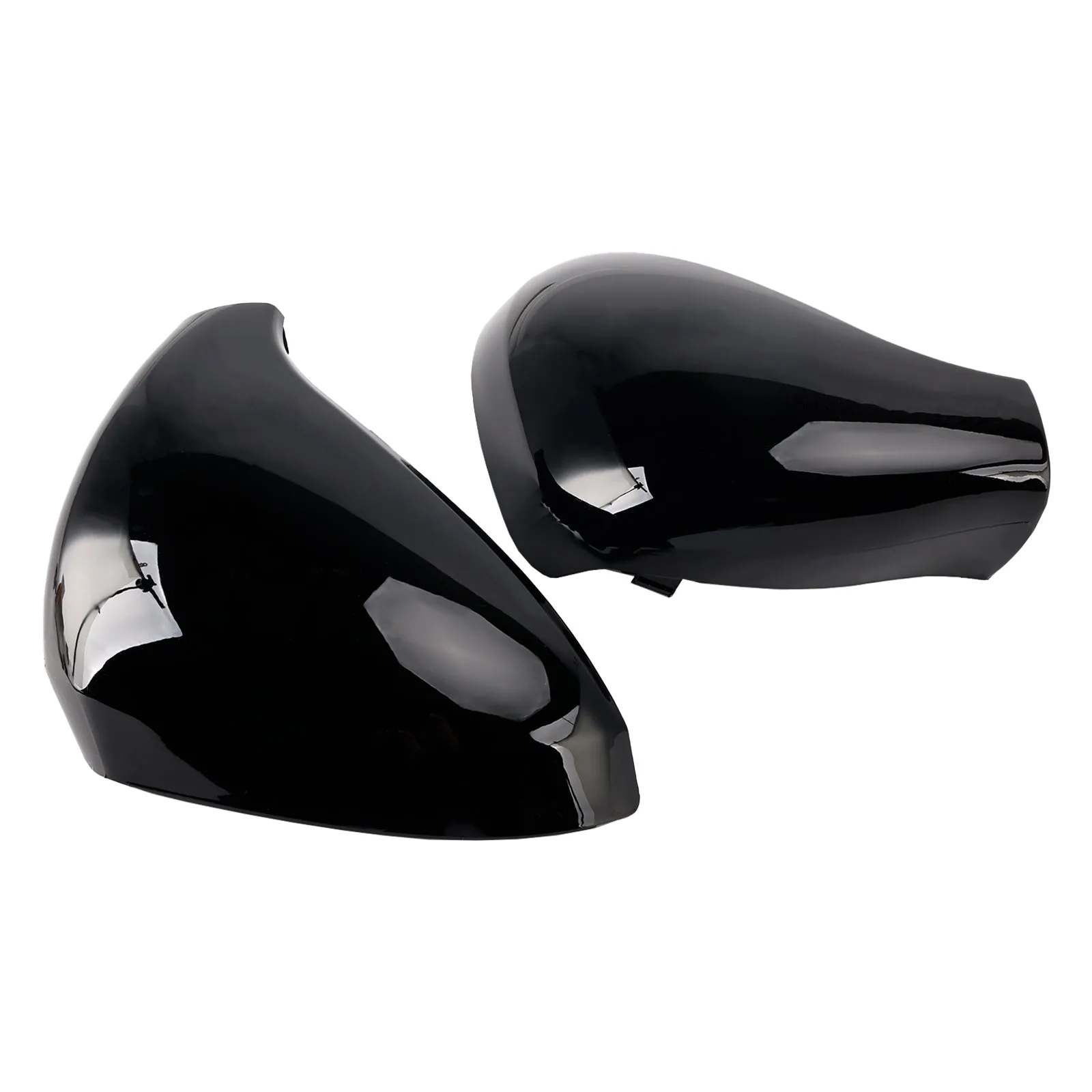 Conchas de espejos laterales para Peugeot 207 Hatchback (07/2006-05/2015), vivienda de espejo negro brillante, referencia genérica 968019487777