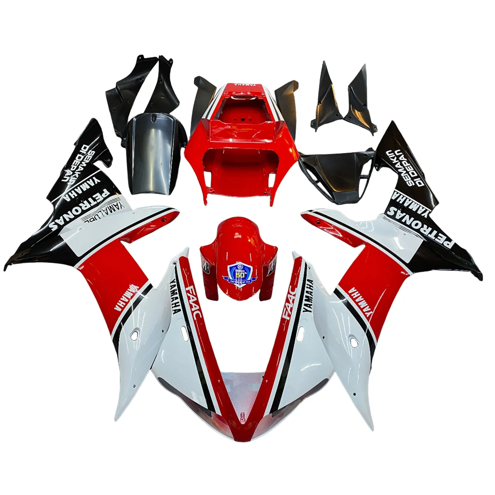 Kit de carenado de inyección Bodywork ABS de plástico adecuado para Yamaha YZF-R1 2002-2003