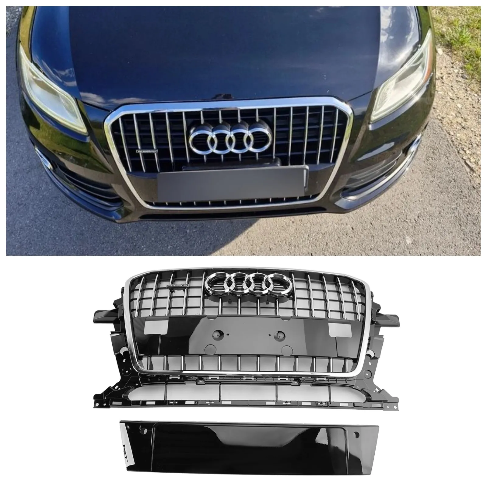 2013-2017 Audi Q5 SQ5 8R SQ5/Q5 Grill Grill Buclaper Pallagin de reemplazo