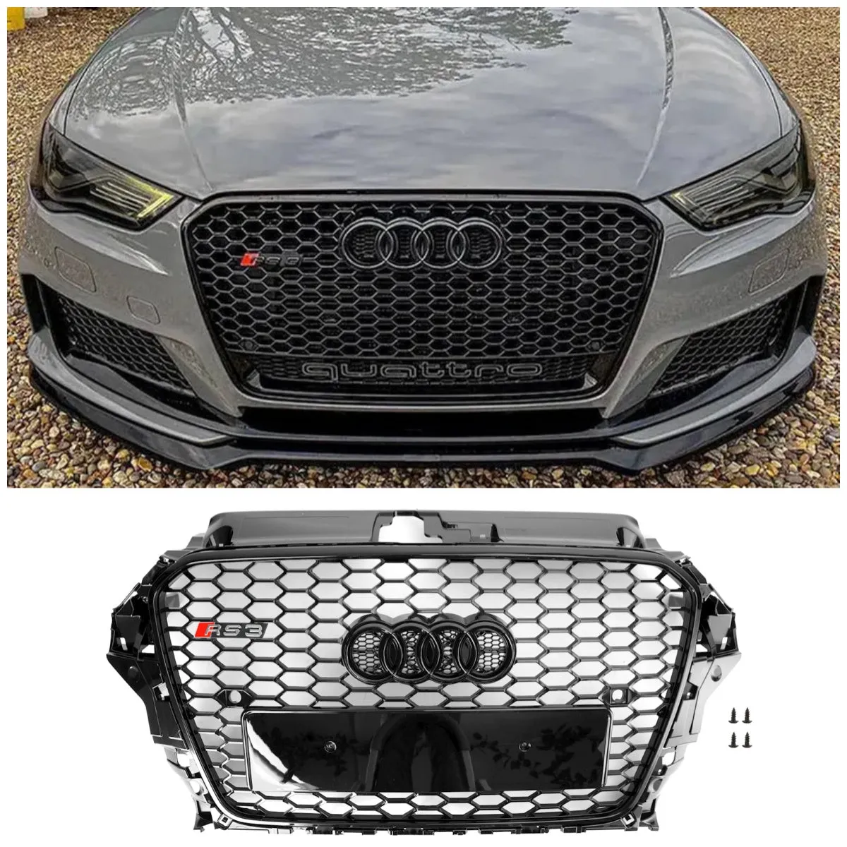 Audi A3 S3 2013-2016 RS3 Estilo Nido delantero de Hood