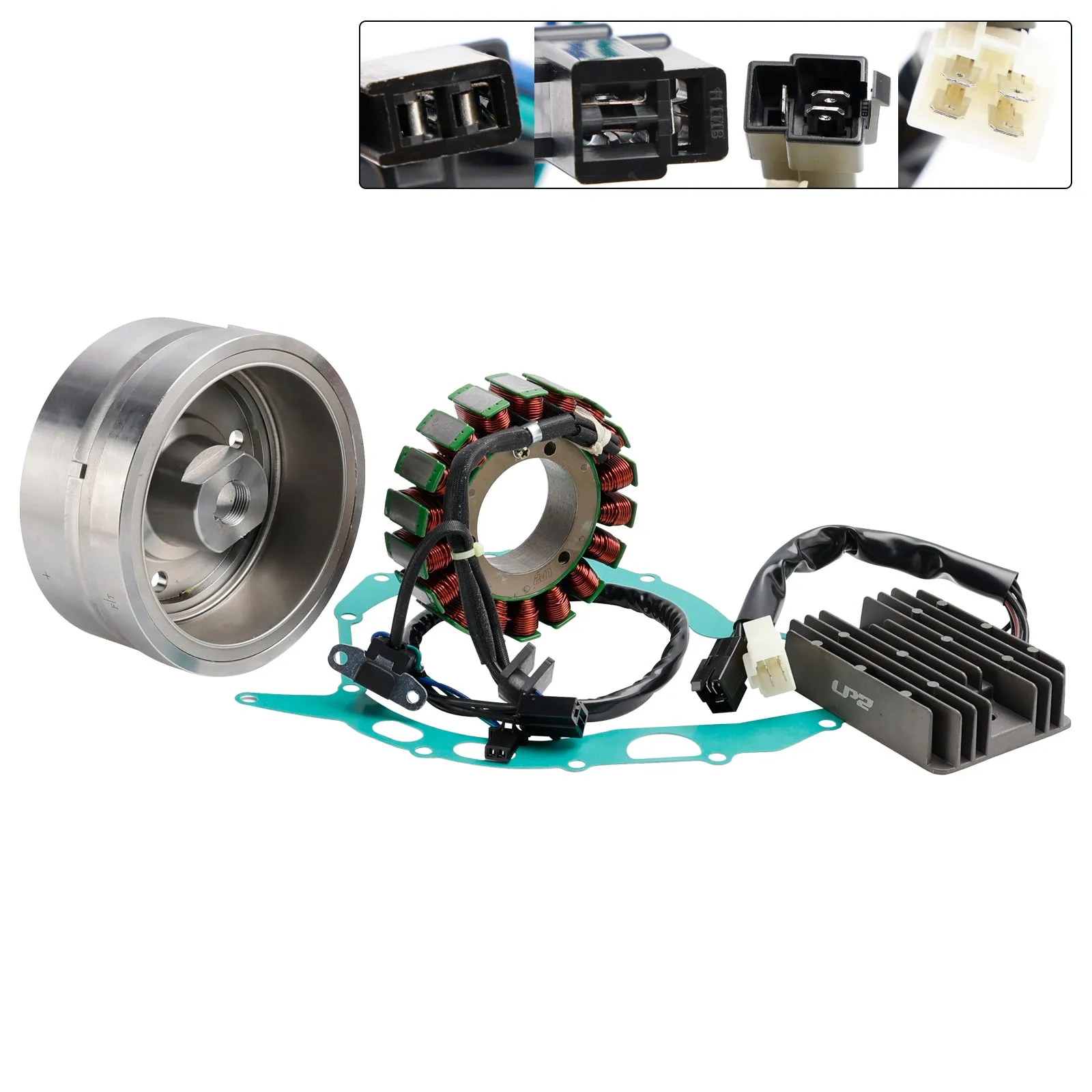 Regulador del estator y rotor para Suzuki DL1000 V-Strom 119 mm 2002-2012 32102-06G10 11483-02F00