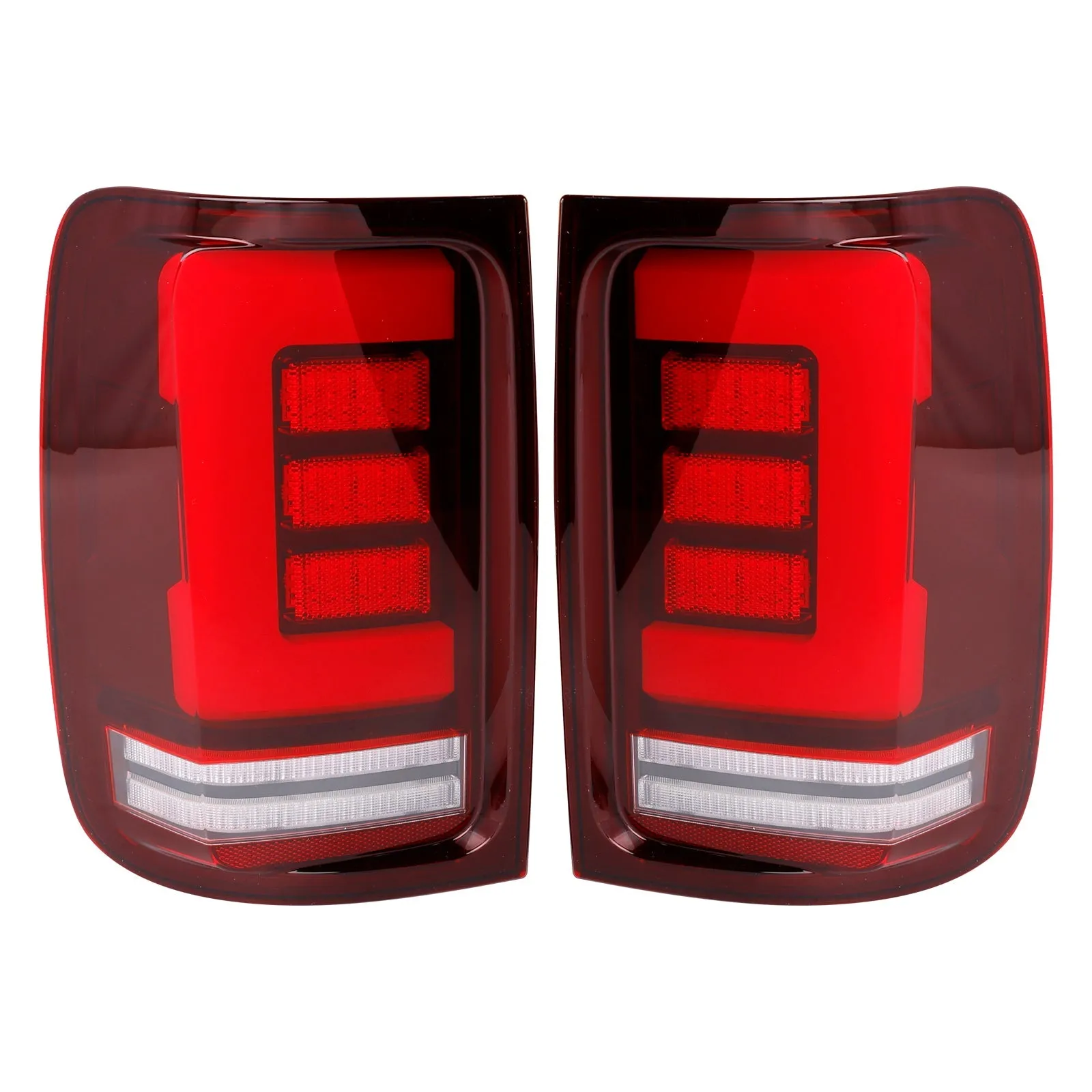 Pares de luces traseras LED rojas para VW Amarok V6 2008-2019